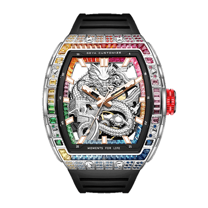 Rainbow Zircon Series - Skeleton Automatic Watch G78175