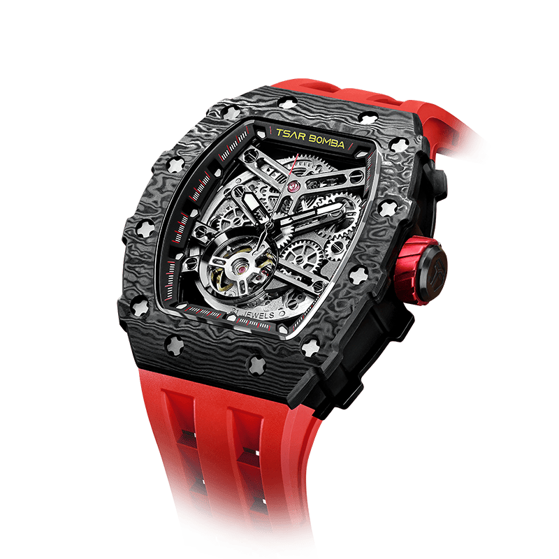 Luxury Carbon Fiber Automatic Watch: Durable, Stylish, Precise Self-Winding Timepiece