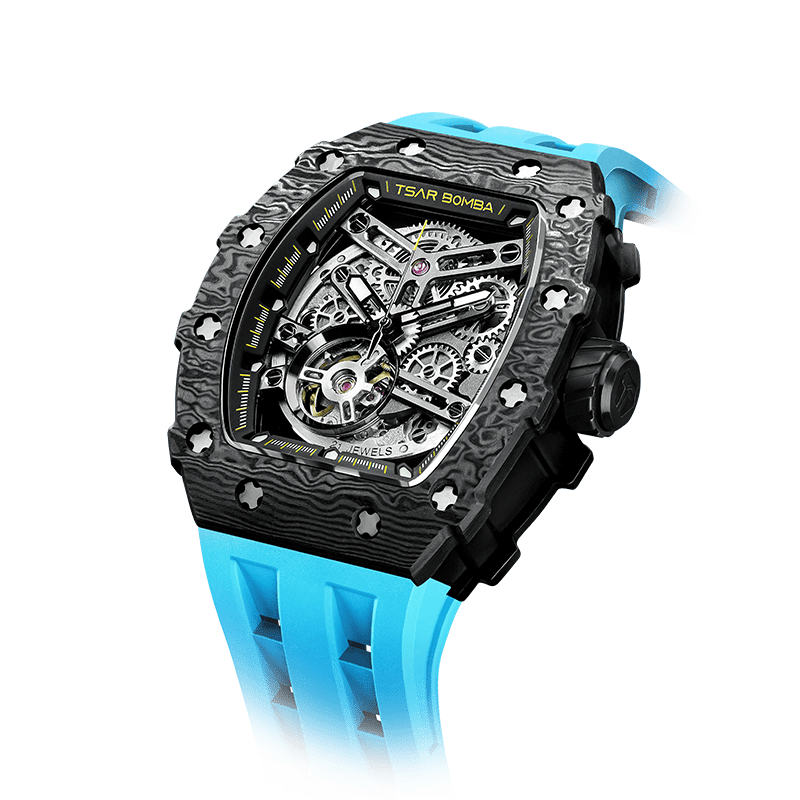 Luxury Carbon Fiber Automatic Watch: Durable, Stylish, Precise Self-Winding Timepiece