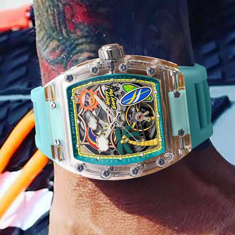 Cool Summer Sun-Kissed Transparency Watch