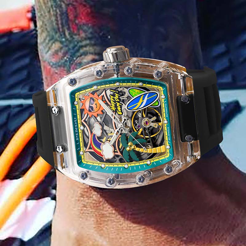 Cool Summer Sun-Kissed Transparency Watch