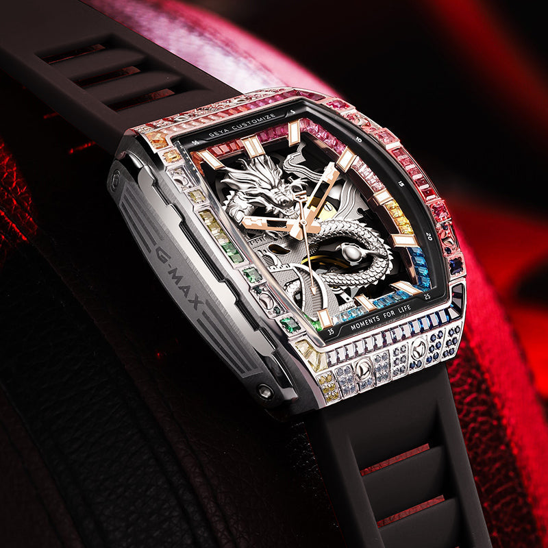 Rainbow Zircon Series - Skeleton Automatic Watch G78175