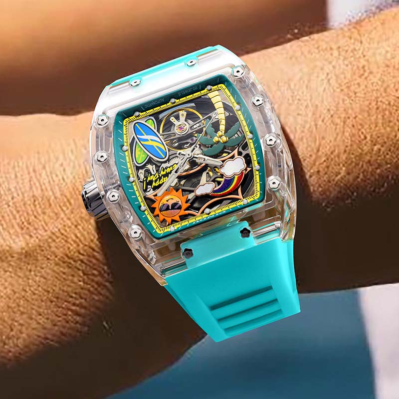 Cool Summer Sun-Kissed Transparency Watch