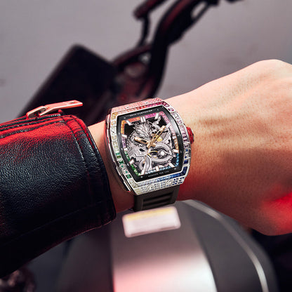 Rainbow Zircon Series - Skeleton Automatic Watch G78175