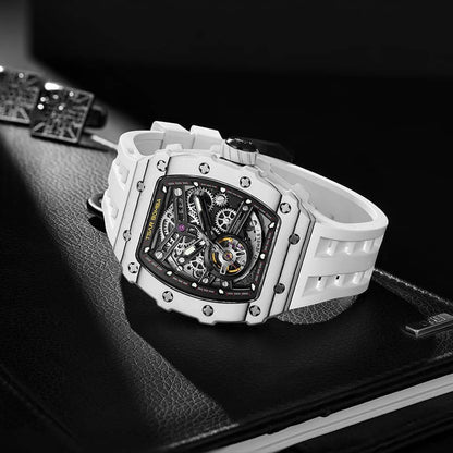 Luxury Carbon Fiber Automatic Watch: Durable, Stylish, Precise Self-Winding Timepiece