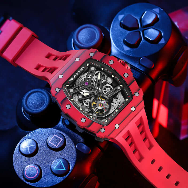 Luxury Carbon Fiber Automatic Watch: Durable, Stylish, Precise Self-Winding Timepiece