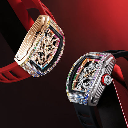 Rainbow Zircon Series - Skeleton Automatic Watch G78175