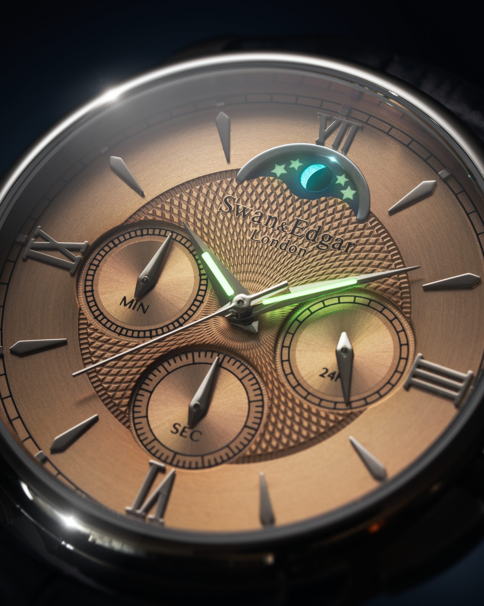 Complication Moon Phase  Automatic Chronograph  Watch