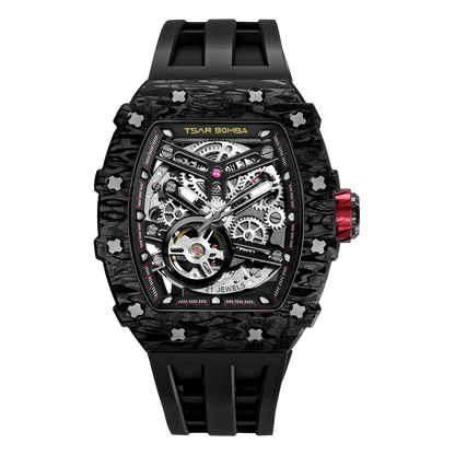 Luxury Carbon Fiber Automatic Watch: Durable, Stylish, Precise Self-Winding Timepiece