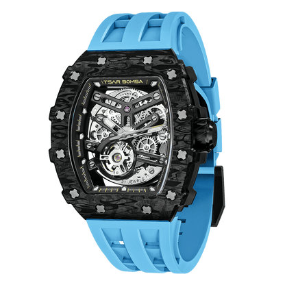 Luxury Carbon Fiber Automatic Watch: Durable, Stylish, Precise Self-Winding Timepiece