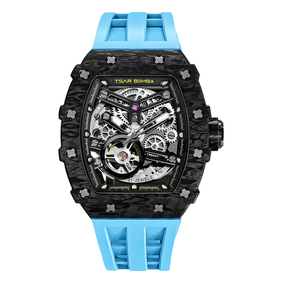 Luxury Carbon Fiber Automatic Watch: Durable, Stylish, Precise Self-Winding Timepiece
