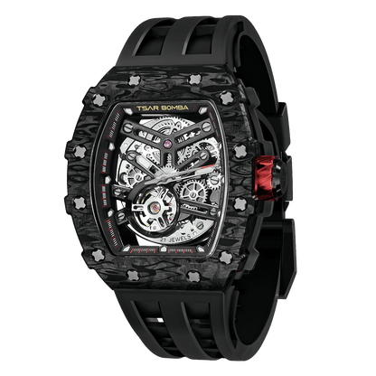Luxury Carbon Fiber Automatic Watch: Durable, Stylish, Precise Self-Winding Timepiece