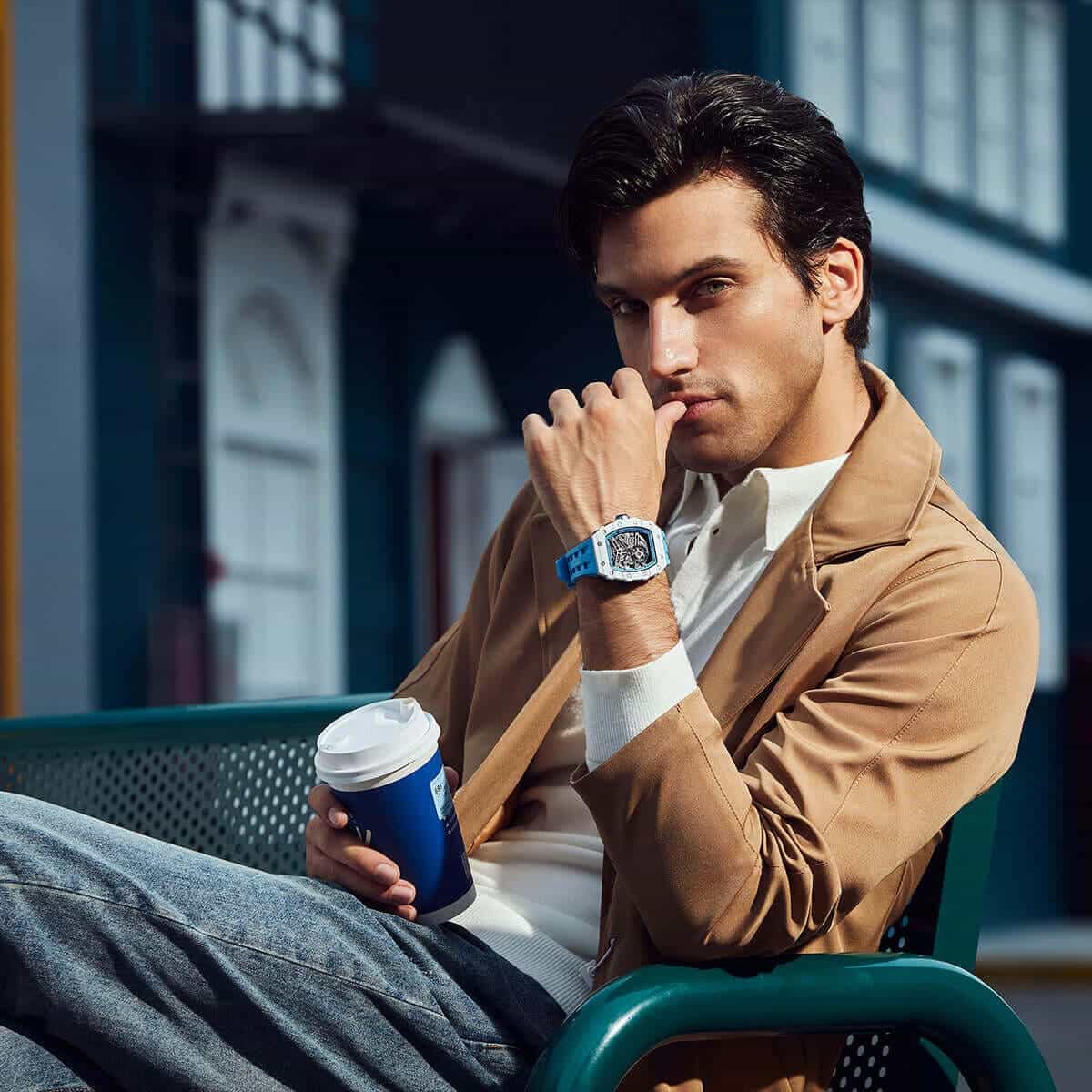 Luxury Carbon Fiber Automatic Watch: Durable, Stylish, Precise Self-Winding Timepiece