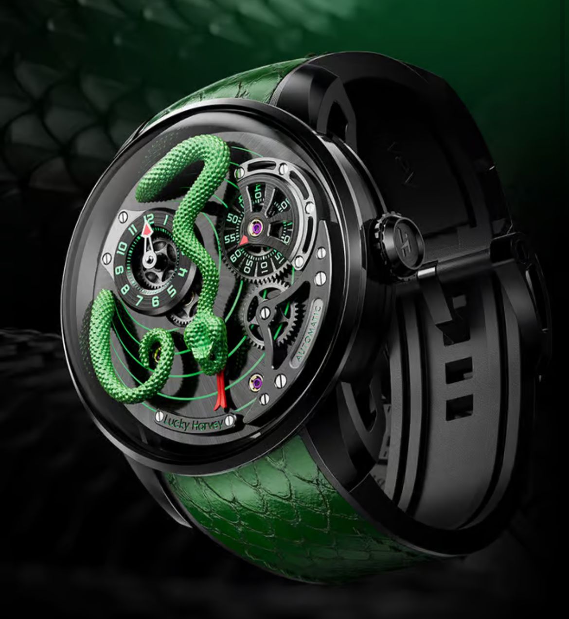 LUCKY HARVEY Craftmanship Series Snake Automatic Watch