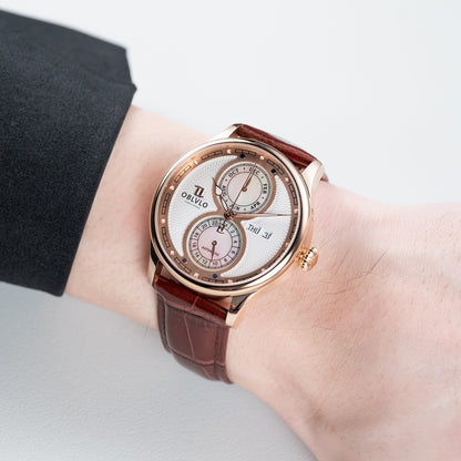 Mother of Pearl  AM Vintage Dress Design  Automatic Watch