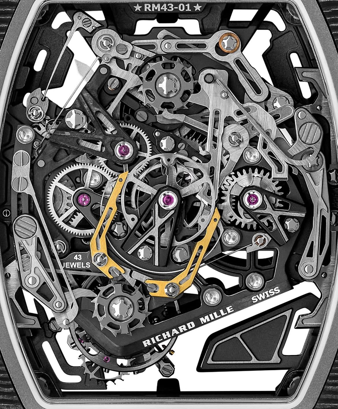 Richard Mille RM 43-01 Manual Winding Tourbillon Split-Seconds Chronograph Ferrari