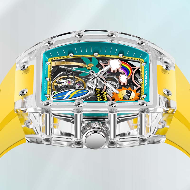 Cool Summer Sun-Kissed Transparency Watch